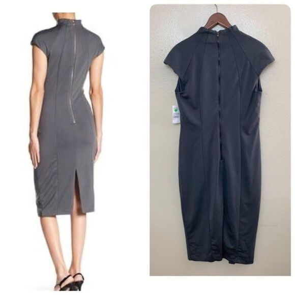 Alexia Admor Katrina Military Midi Sheath Dress - Picture 2 of 9